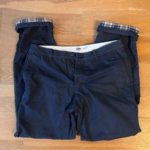 Old Navy Flannel lined chinos 32x34 like new
